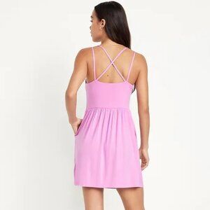 NEW - Fit & Flare Strappy Mini Dress Size Med
